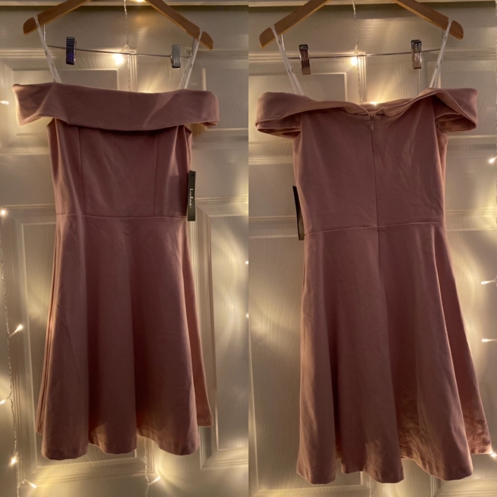 Off-the-Shoulder Skater Dress